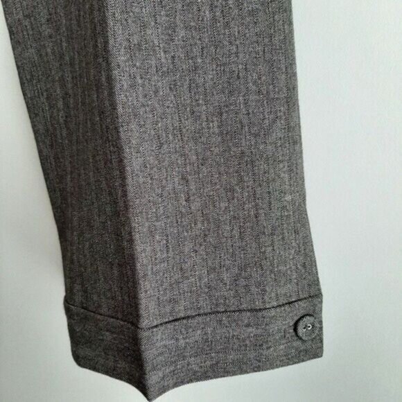 SIGRID OLSEN | Crop Dress Pants Grey w/ Sparkle Sz 10 - Picture 6 of 10